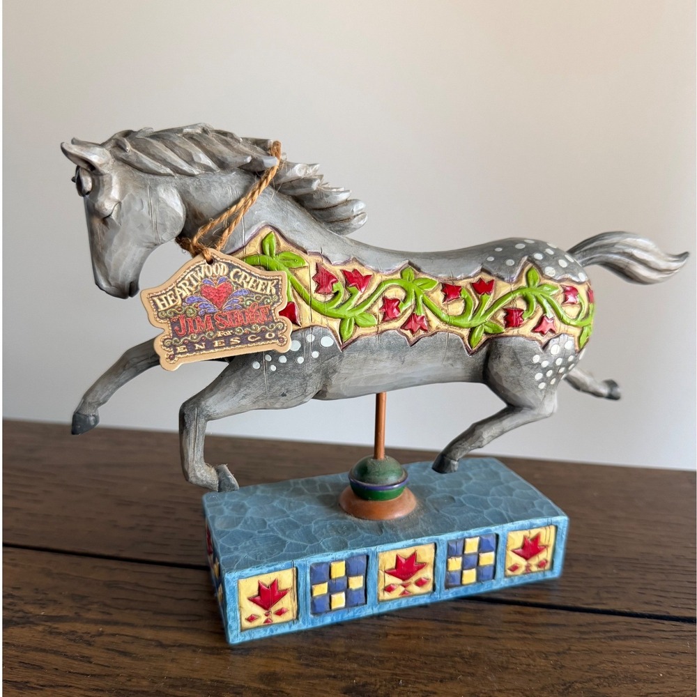 Jim Shore Heartwood Creek Carousel Horse A Day in the Country Folk Art Decor